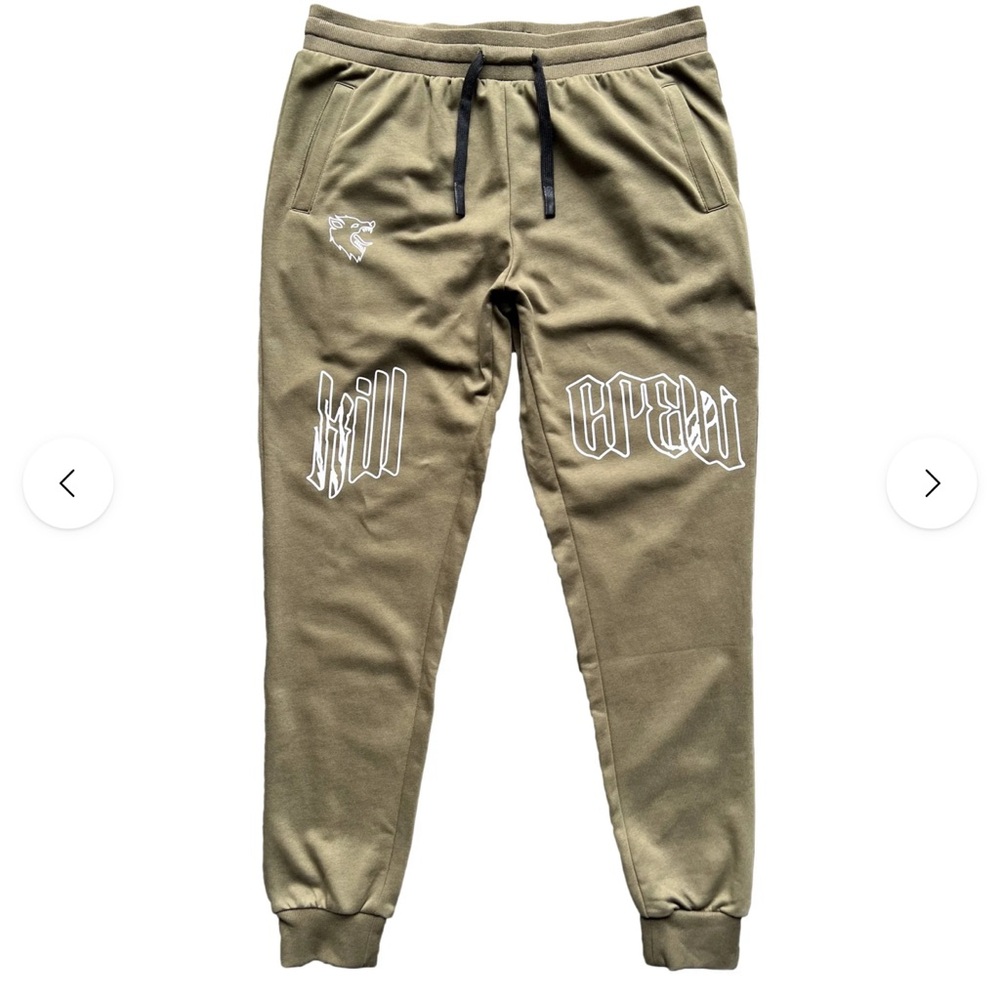 Kill Crew Scar joggers sweatpants M olive green